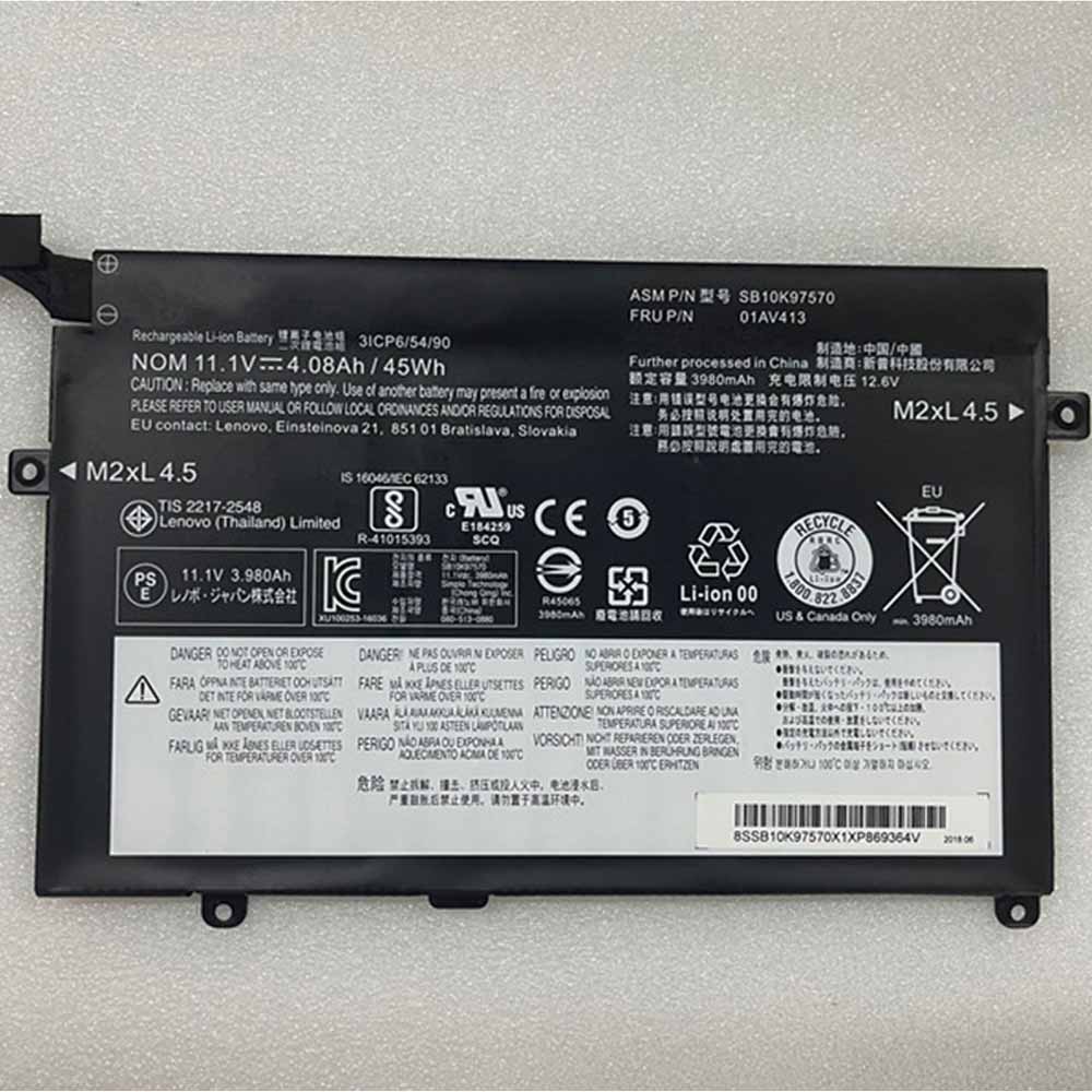 Batería para Lenovo Thinkpad E470 E470C E475