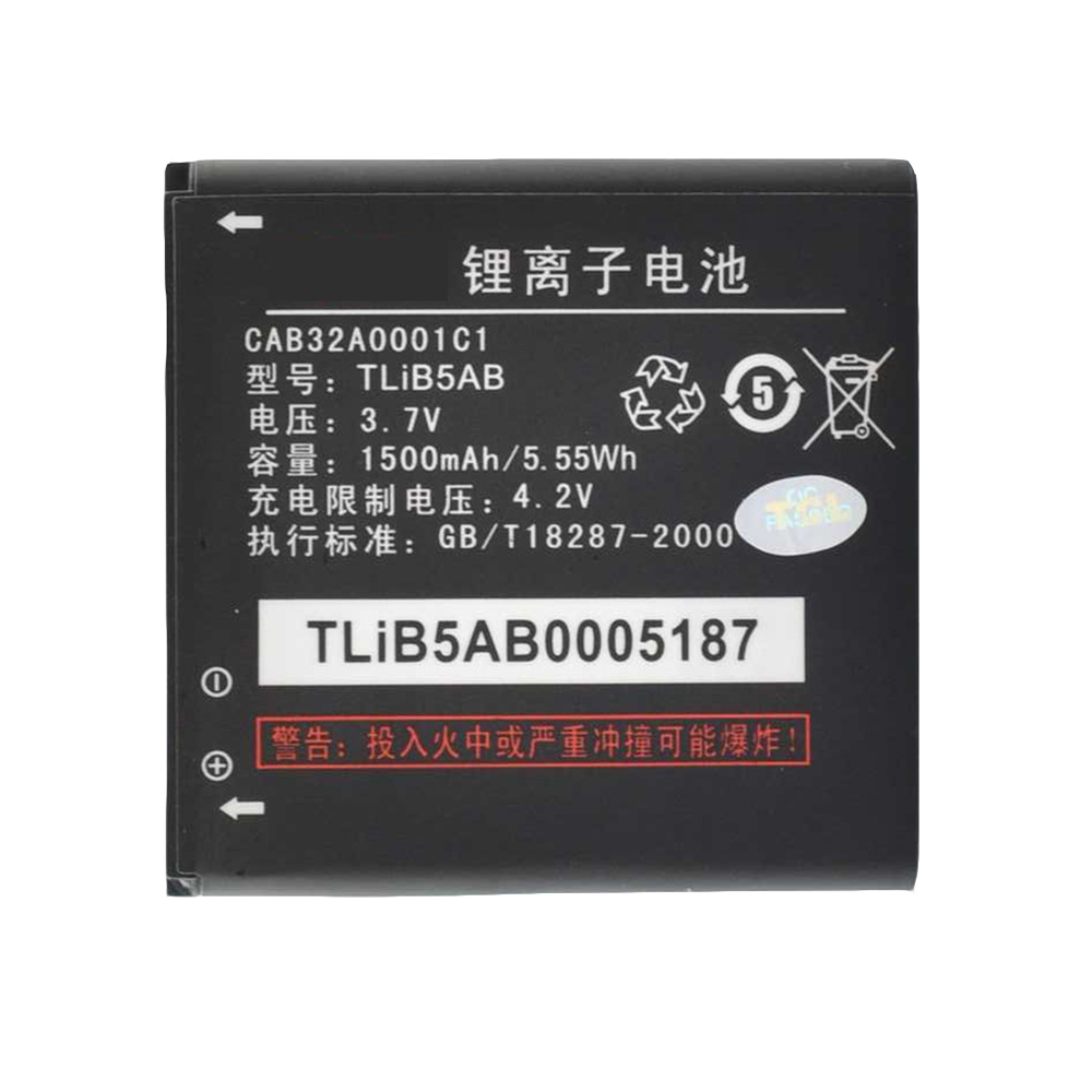 Batería para TCL A986 E928 TLiB5AB A980 S600 D662 S800 S500 S520