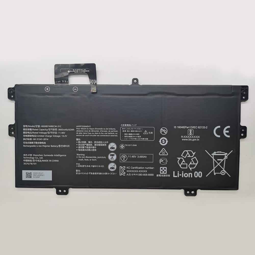 HB30B1W8ECW-31C batería