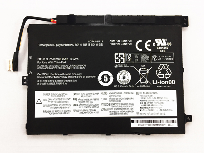 Batería para Lenovo ThinkPad Tablet 10