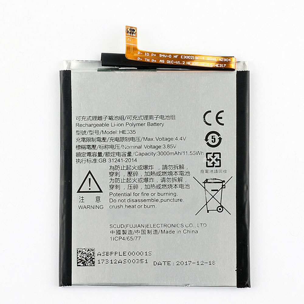 Batería para Nokia 6 TA 1000 TA 1003 TA 1021