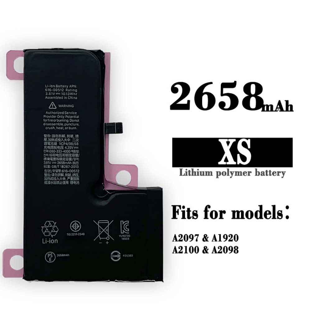 Batería para Apple iPhone XS A1920 A2097 A2098 A2100